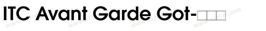ITC Avant Garde Got字体转换